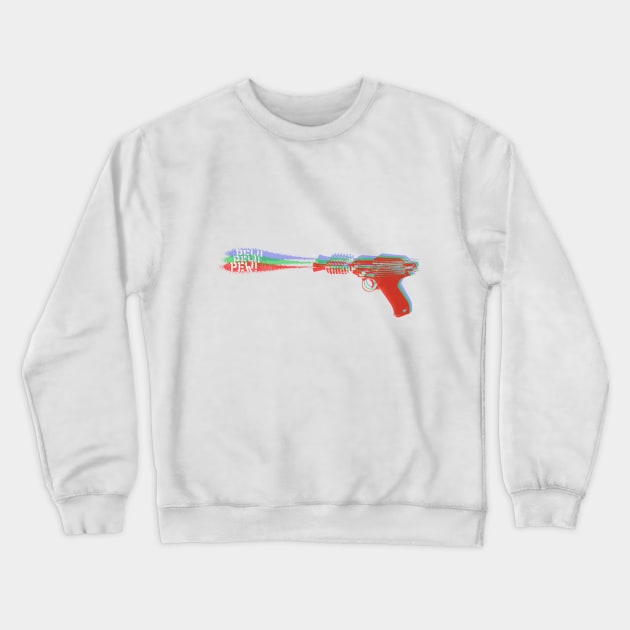 Ray Gun Color Crewneck Sweatshirt by rendezbleu